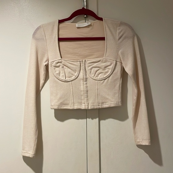 JONATHAN SIMKHAI STANDARD
Shay Bobbinet Bustier Top - Picture 2 of 6